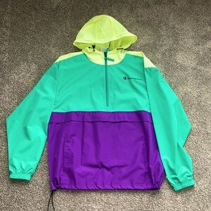 NWOT Champion (Mardi Gras) Stadium Packable Windbreaker